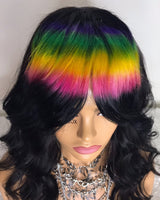 Clip-in Rainbow Bangs